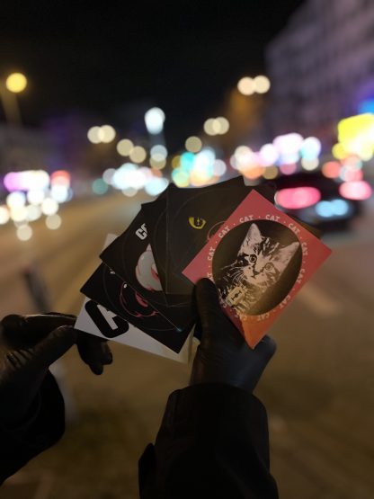 CAT-Sticker auf dem Hamburger Kiez